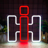 Foxiden Harvester neon sign on wall decor for a vibrant garage ambiance