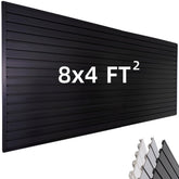 FRAYSCENT slat wall paneling in black for sturdy garage storage