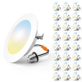 FREELICHT 4-Inch retrofit LED can light installation in ceiling for a seamless look.
