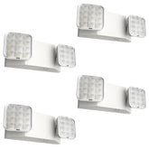 FREELICHT 4-pack front view LED emergency lights with broad coverage.