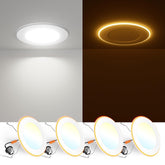 FREELICHT 6-inch downlight with night light creates warm ambience in living spaces