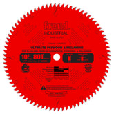 Freud LU80R010 10in blade showing precision edge for clean cuts.