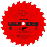 Freud LU87R010 thin kerf rip blade delivers fast, clean cuts on low-horsepower saws.