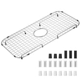 Frsmvati sink bottom grid for 27-1/2 x 14-1/4 inch sinks with centered drain
