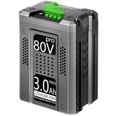 FSKE 80V battery front view showing compact design for easy handling