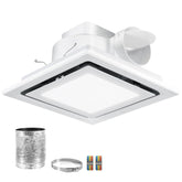 Fuairmee bathroom exhaust fan with light front view for quiet 110 CFM ventilation.
