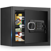 Fulcyovt fireproof safe front view showing compact design for secure storage