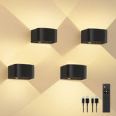 FULEN motion sensor wall lamp with remote for automatic night lighting