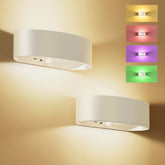 FULNIX motion sensor wall light front view with ambient glow for hallways