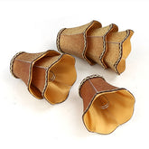 Fuloon clip-on chandelier shade in coffee, top view, adds refined warmth.