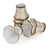 Fuloon clip-on chandelier shade in golden front view for refined ambiance