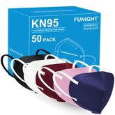 Funight KN95 mask in pink color for daily breathable protection.