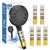 FunnyAir handheld filtered shower head with 5-stage filtration for softer skin