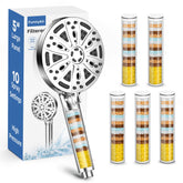 FunnyAir filtered shower head handheld offers cleaner water and gentler bathing for sensitive skin.