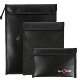 FunOwlet fireproof document bag in 15x11 protecting important papers