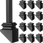 Funrous 12-pack iron baluster shoes for stair railings enhance stability and safety.
