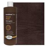 Furniture Clinic mahogany stain pour demonstrates even color coverage.