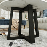 FUSHIAIPTC metal coffee table legs 18 inch add sturdy support for DIY furniture projects.