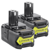 Futurebatt 18V 6Ah battery front view with LED gauge for quick charge status