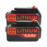 Futurebatt high-output 6.0Ah 20V battery for LB20 extends runtime.