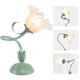 Fuzzbopn cute flower desk lamp angle highlights adjustable lighting for tasks and ambiance.