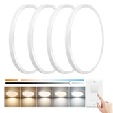 FY Wisdom Fly Lighting dimmable flush mount with 15.8-inch panel for versatility.