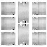 Fyjbnh nail plates over studs provide steel protection for plumbing and wiring.