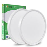 FY WISDOM FLY LIGHTING flush mount round panel angled view for modern living spaces