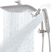 G-Promise all-metal 12-inch rainfall showerhead delivering wide coverage for a soothing shower