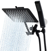 G-Promise all-metal 8-inch dual square shower head for a durable rainfall shower