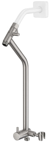 G-Promise all-metal shower diverter in brushed nickel front view, built for durability
