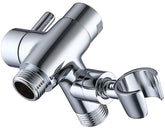 G-Promise solid metal diverter front view showing sturdy chrome construction