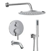 Gabrylly 10-inch rain shower head delivers immersive full-body coverage and powerful spray.