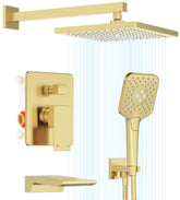 Gabrylly 10-inch rain shower head delivers spa-like full-body spray.