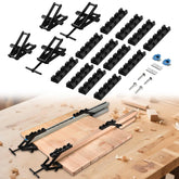 GADFISH panel clamps applying four-way pressure to prevent warping during assembly