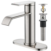 GAGALIFE waterfall spout faucet showcases a dramatic flow for a modern bathroom.
