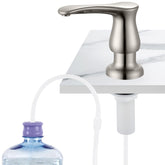 GAGALIFE brushed nickel soap dispenser pump for a sleek kitchen look with fewer refills