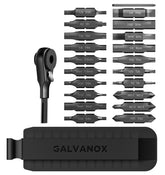 Galvanox 22pc bit kit top view for quick bit selection in Leatherman multitools.