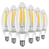 Ganiude E12 dusk-to-dawn porch bulb delivers warm 2700K light for welcoming entryways.