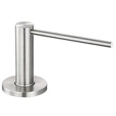 GAPPO brushed nickel dispenser on the kitchen counter for easy soap access