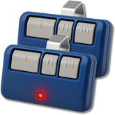 Garage Stop universal remote in blue shell for up to 3 doors.