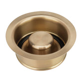 Garmaing Champagne Bronze sink flange close-up showcases durable 304 stainless steel.