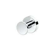 Gatco Glam single robe hook in chrome on wall for durable storage of robes and towels