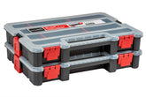 Gator Clamps 2 Pack small parts organizer box, top view, compact storage for screws.