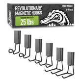 Gator Magnetics MIDI open hook on steel door showing strong hold.