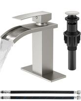 GBBNE waterfall faucet with 1-hole design for a sleek vanity