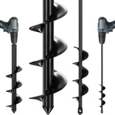 GBekery auger drill bit 16x3.5 in in use for deep, smooth planting holes