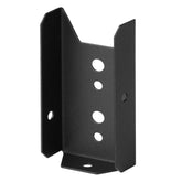 GBGS fence rail bracket 18ga black with pre-punched holes for quick mounting