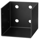 GBGS pergola wall mount bracket in black secures 4x4 beams outdoors for sturdy installations