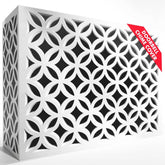 GCDS Home doorbell chime cover white front view for stylish entryway upgrade